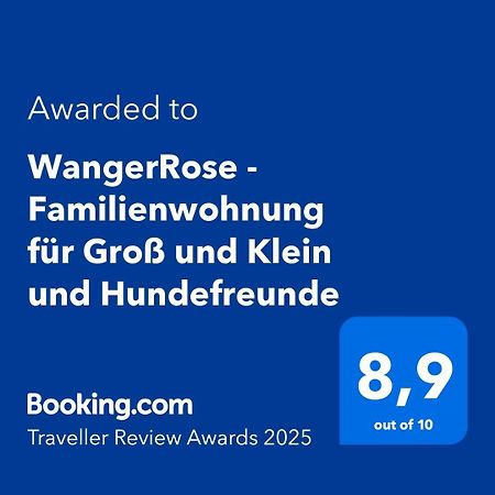 Wangerrose - Familienwohnung Fuer Gross Und Klein Und Hundefreunde 방어로게 외부 사진